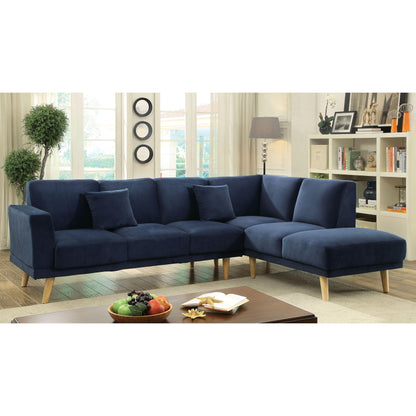  Furniture of America Hagen Fabric 2 pc Sectional CM6799NV-SECTIONAL IMAGE 1