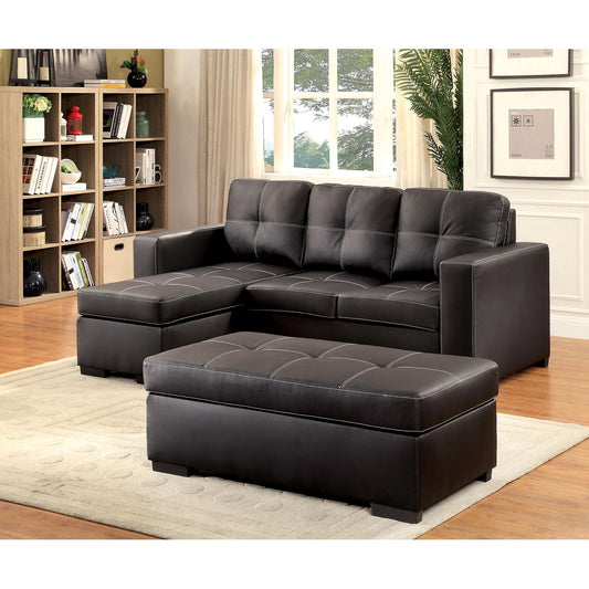  Furniture of America Valter Bonded Leather 2 pc Sectional CM6837-SECTIONAL IMAGE 1