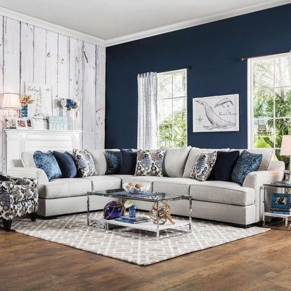  Furniture of America Pennington Fabric 2 pc Sectional SM1111-SECTIONAL IMAGE 1