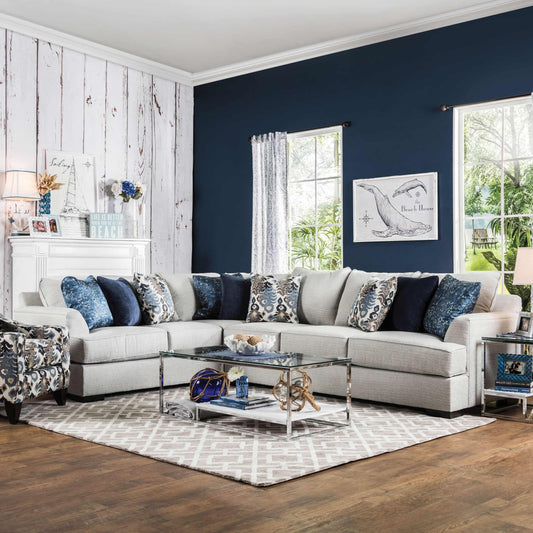  Furniture of America Pennington Fabric 2 pc Sectional SM1111-SECTIONAL IMAGE 1