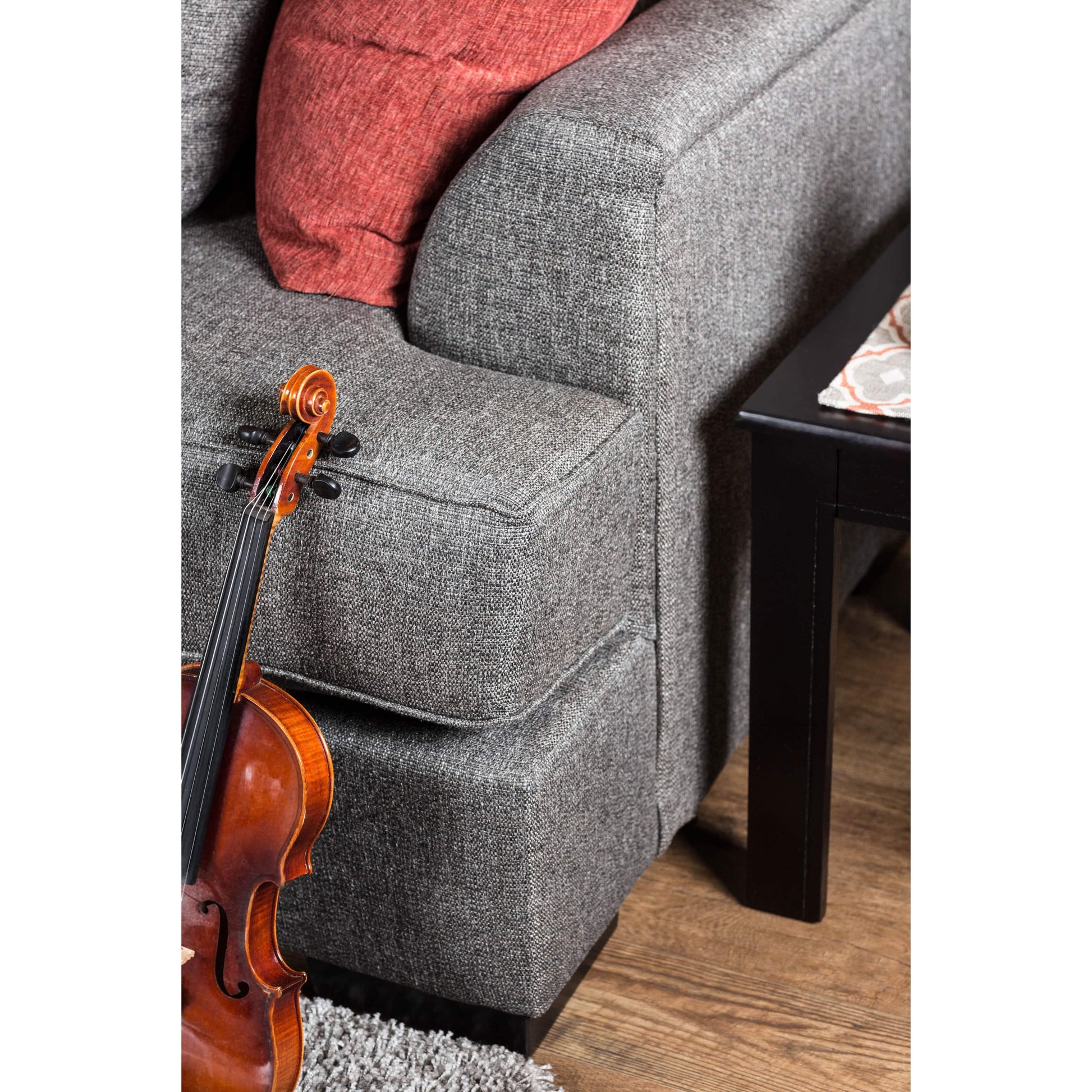  Furniture of America Pennington Fabric 2 pc Sectional SM1112-SECTIONAL IMAGE 2