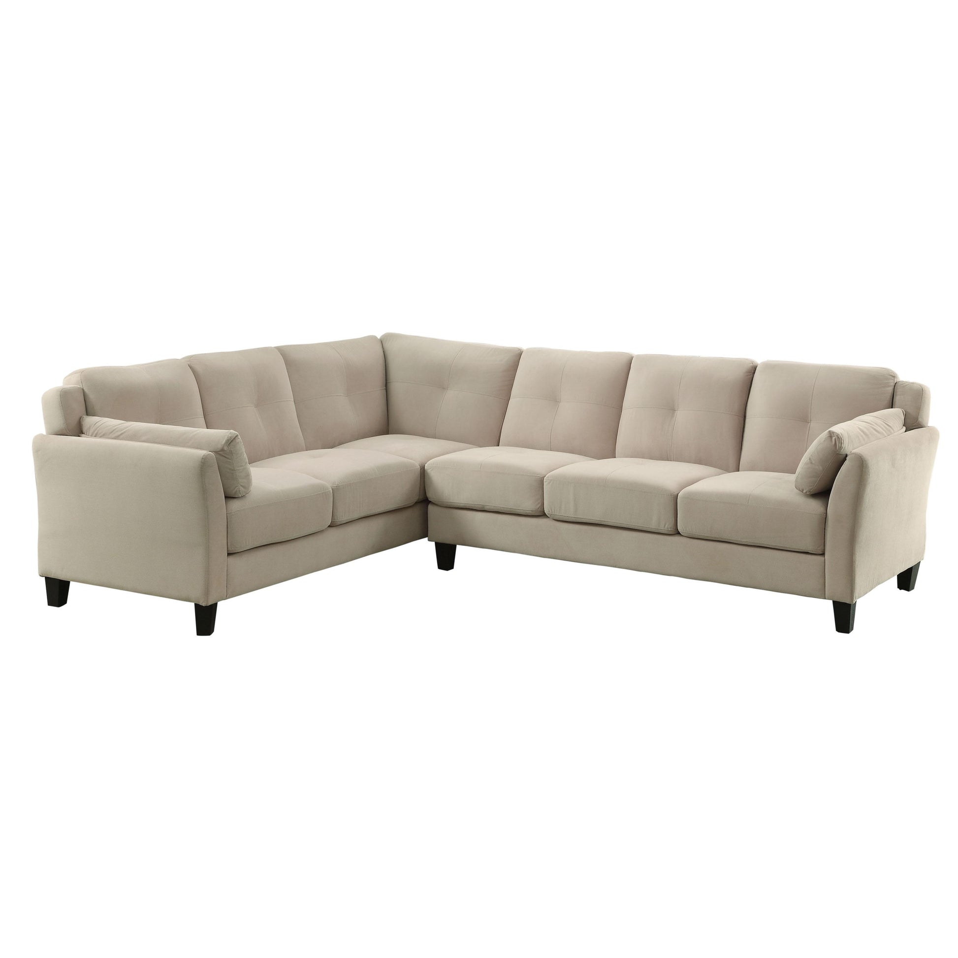  Furniture of America Peever II Fabric 2 pc Sectional CM6368BG-SECTIONAL IMAGE 2