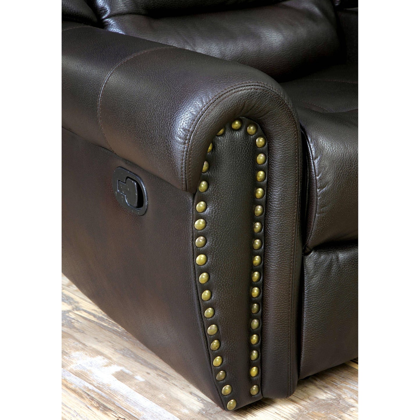  Furniture of America Wales Reclining Leatherette 3 pc Sectional CM6987-SECTIONAL IMAGE 4