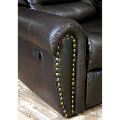  Furniture of America Wales Reclining Leatherette 3 pc Sectional CM6987-SECTIONAL IMAGE 4
