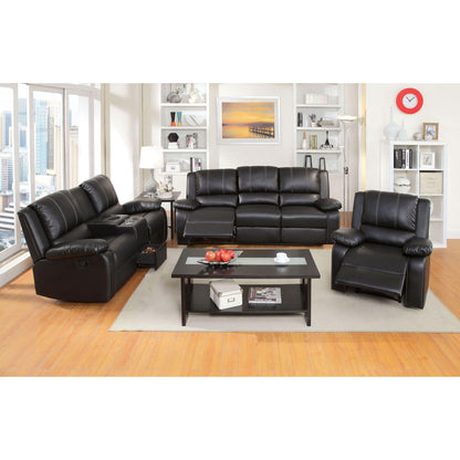  Furniture of America Gaffey Reclining Bonded Leather Match Loveseat CM6826LV-SET+CS IMAGE 6