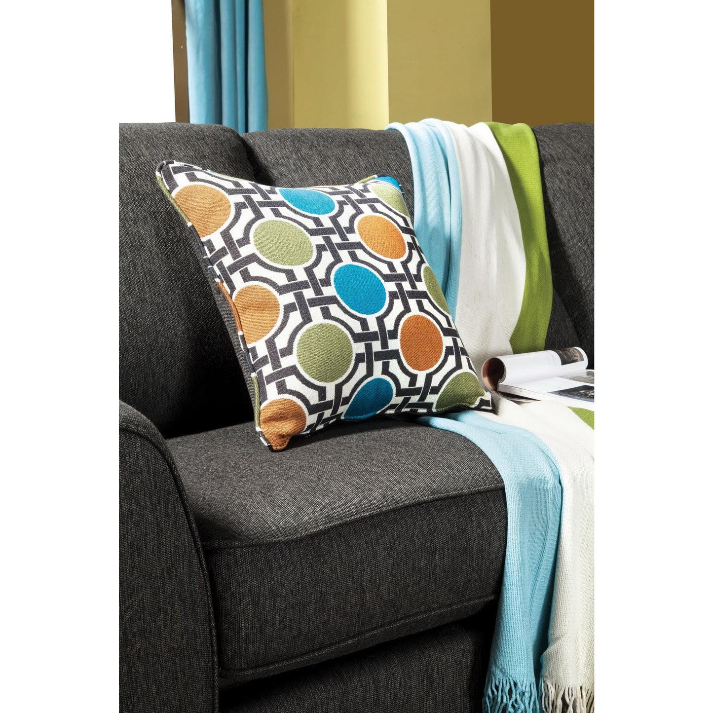  Furniture of America Playa Fabric 2 pc Sectional SM3035-PK IMAGE 2
