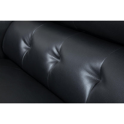  Furniture of America Floria Bonded Leather Match 2 pc Sectional CM6122BK-PK IMAGE 2