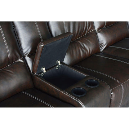  Furniture of America Keystone Bonded Leather Match 4 pc Sectional CM6559-PK IMAGE 2