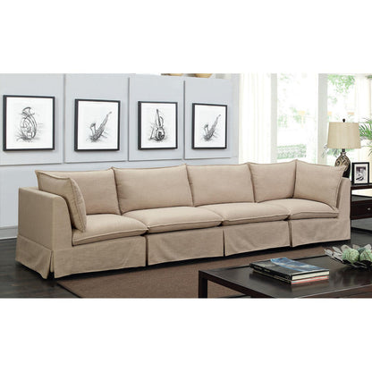  Furniture of America Joelle Fabric 3 pc Sectional CM6206-SF-4SEAT IMAGE 1