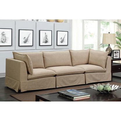  Furniture of America Joelle Fabric 3 pc Sectional CM6206-SF-3SEAT IMAGE 1