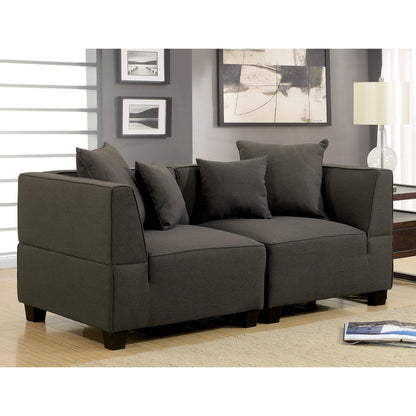  Furniture of America Marian Fabric 2 pc Sectional CM6369-LV-2SEAT IMAGE 1