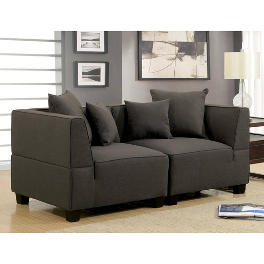  Furniture of America Marian Fabric 2 pc Sectional CM6369-LV-2SEAT IMAGE 1