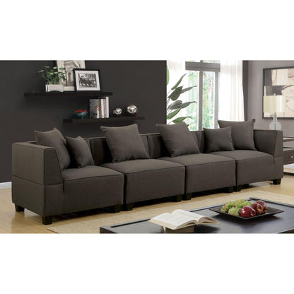  Furniture of America Marian Fabric 4 pc Sectional CM6369-SF-4SEAT IMAGE 1