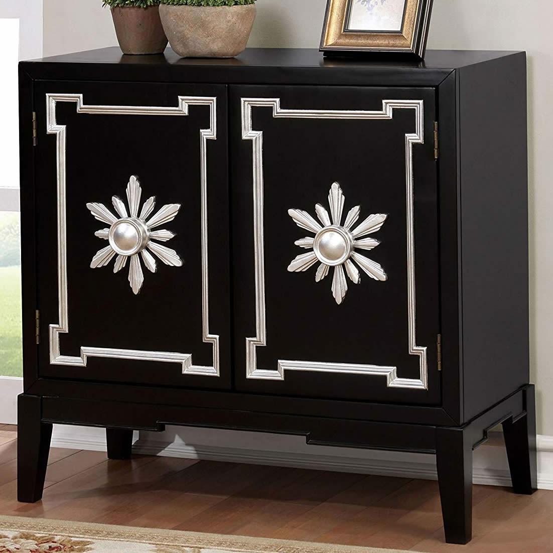  Furniture of America Accent Cabinets Chests CM-AC304BK IMAGE 2