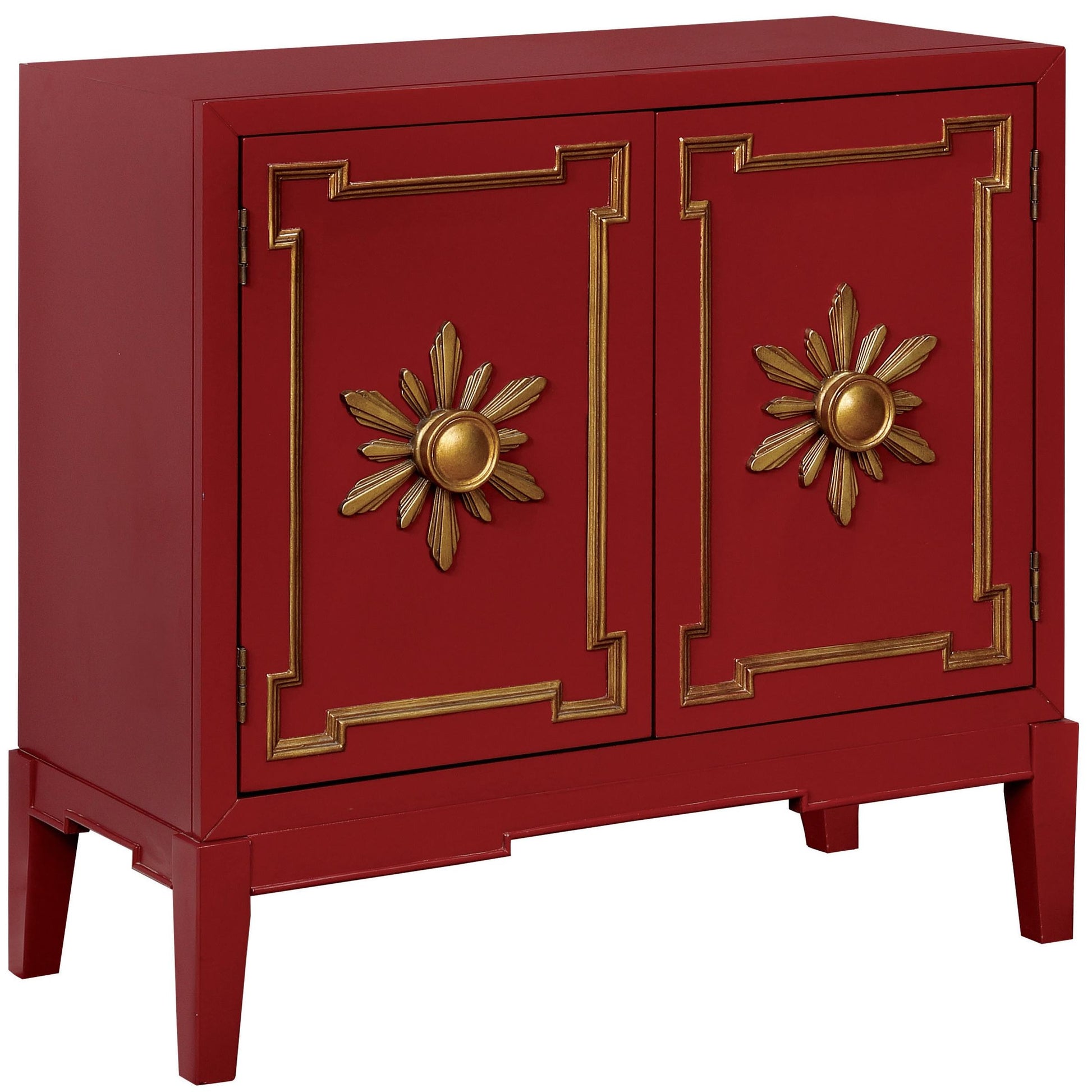  Furniture of America Accent Cabinets Chests CM-AC304RD IMAGE 1