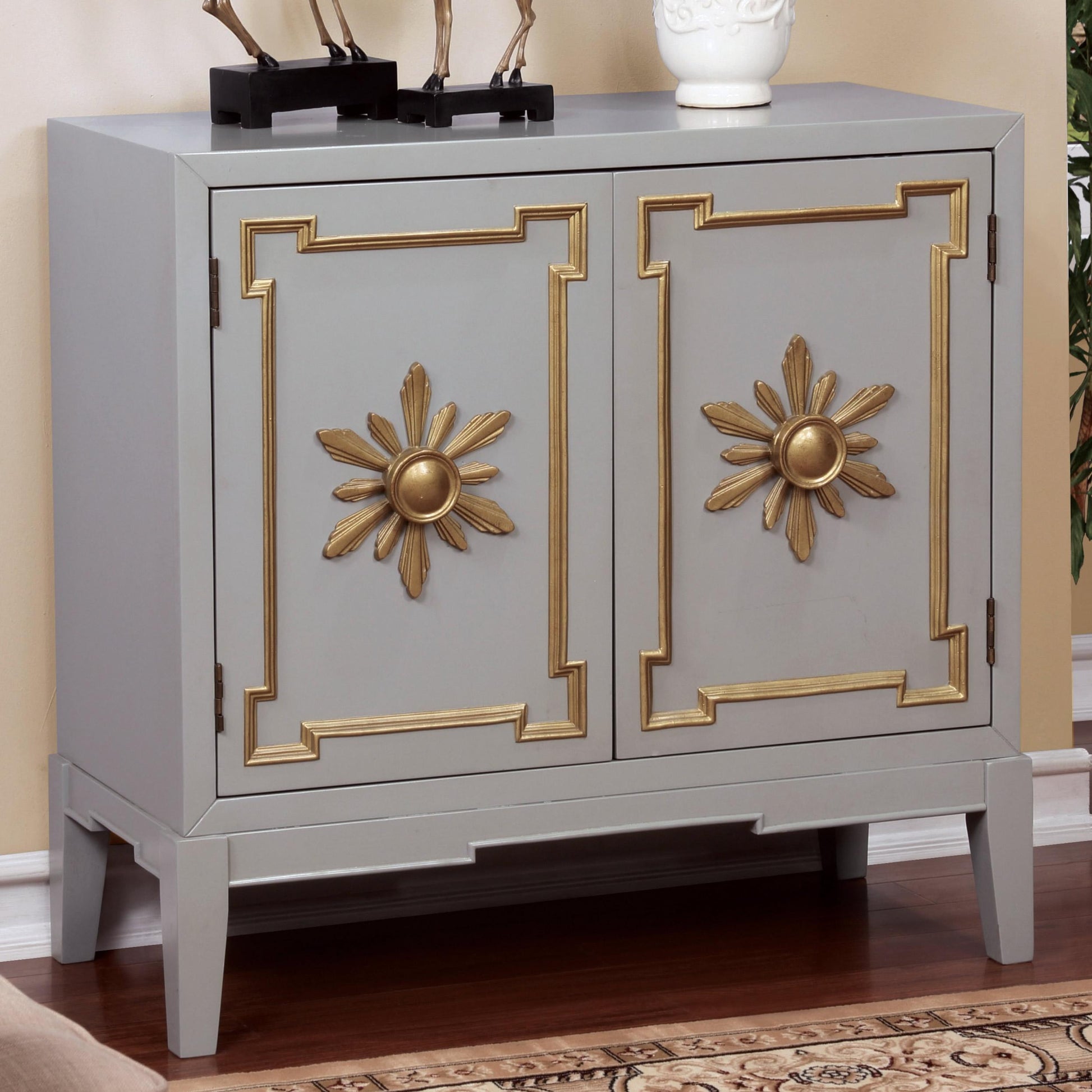  Furniture of America Accent Cabinets Chests CM-AC304GY IMAGE 2
