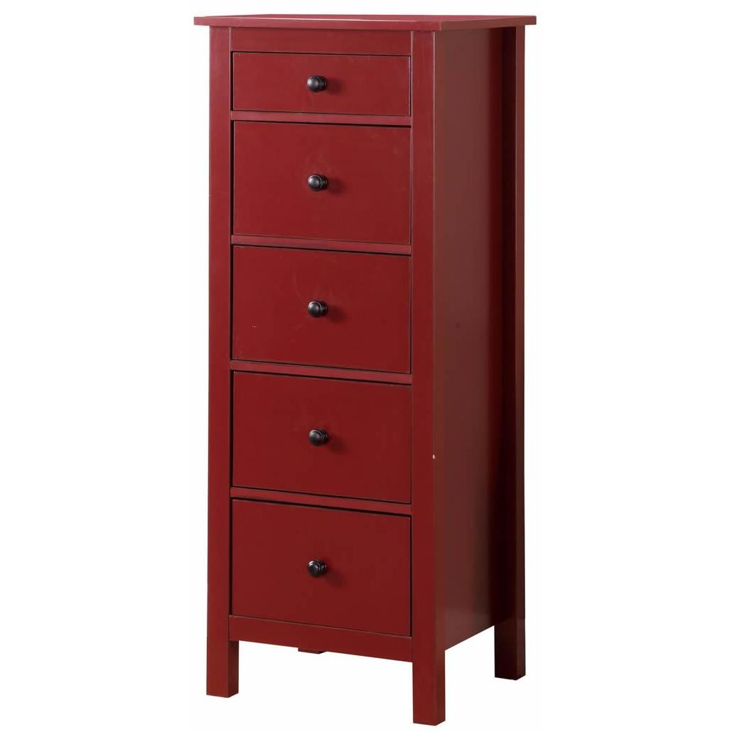  Furniture of America Accent Cabinets Chests CM-AC119RD IMAGE 1