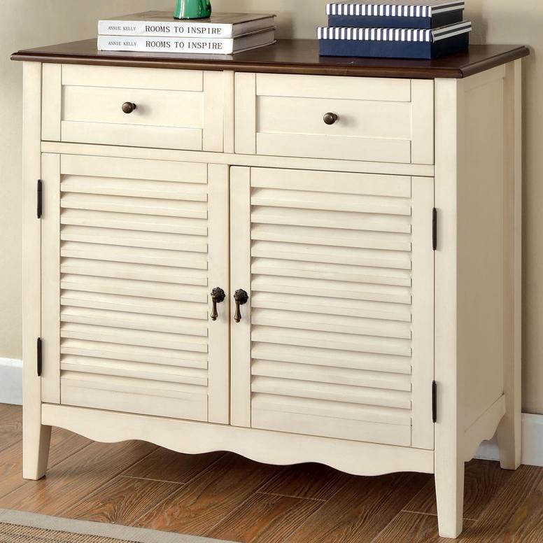 Furniture of America Accent Cabinets Cabinets CM-AC131WH IMAGE 1