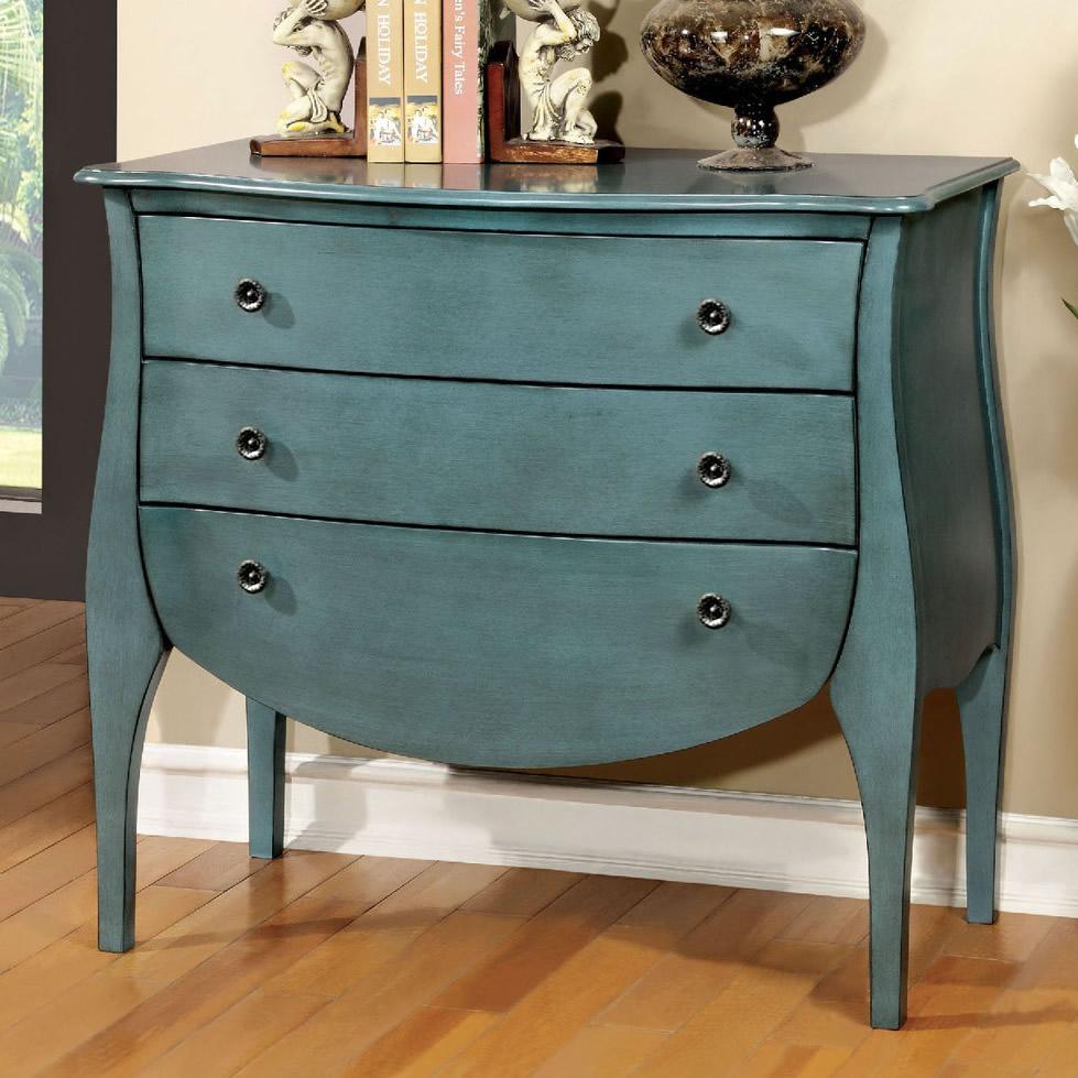 Furniture of America Accent Cabinets Bombé Chests CM-AC139BL IMAGE 1