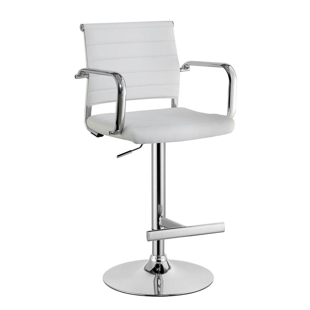  Furniture of America Sedona Adjustable Height Stool CM-BR6463WH IMAGE 1