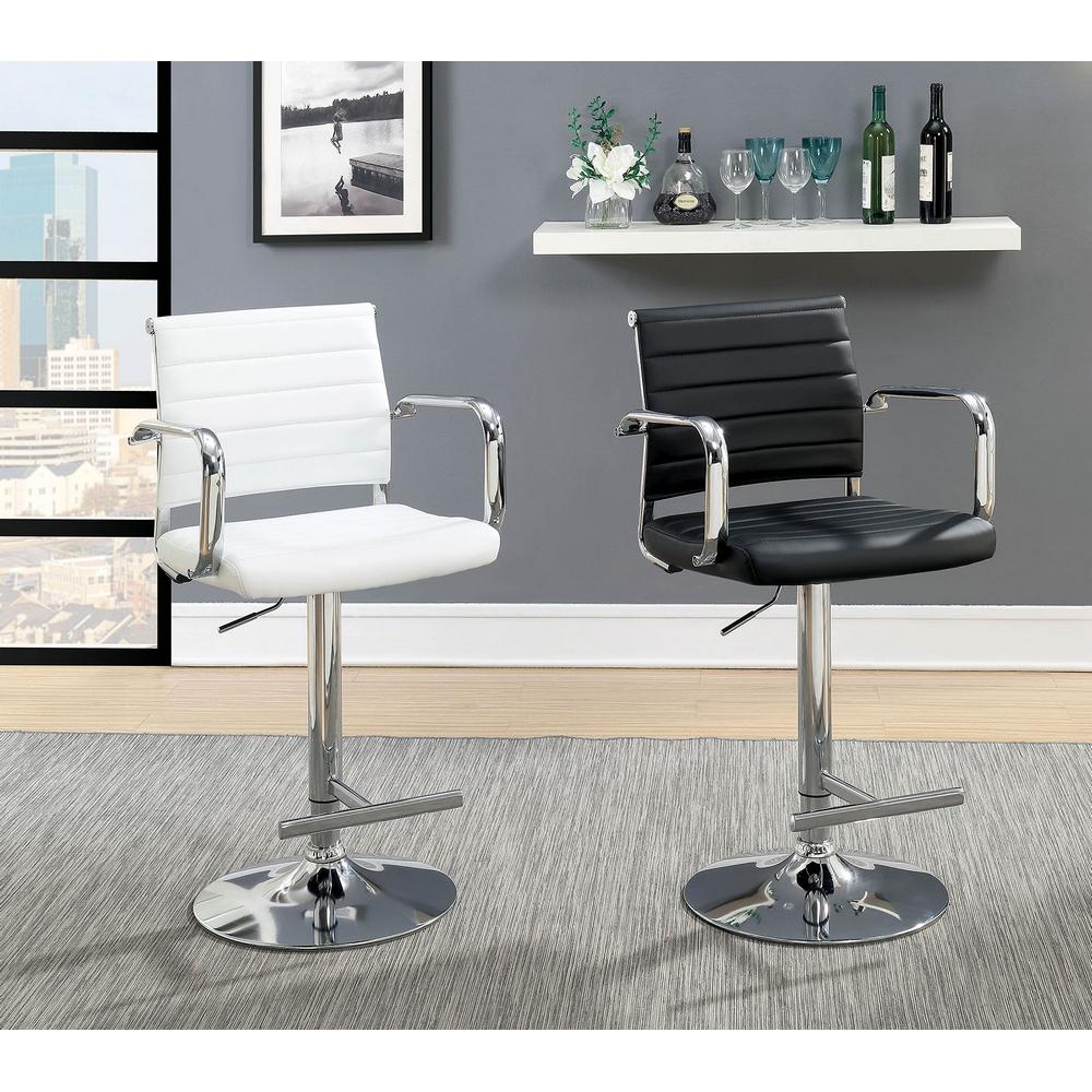  Furniture of America Sedona Adjustable Height Stool CM-BR6463WH IMAGE 4