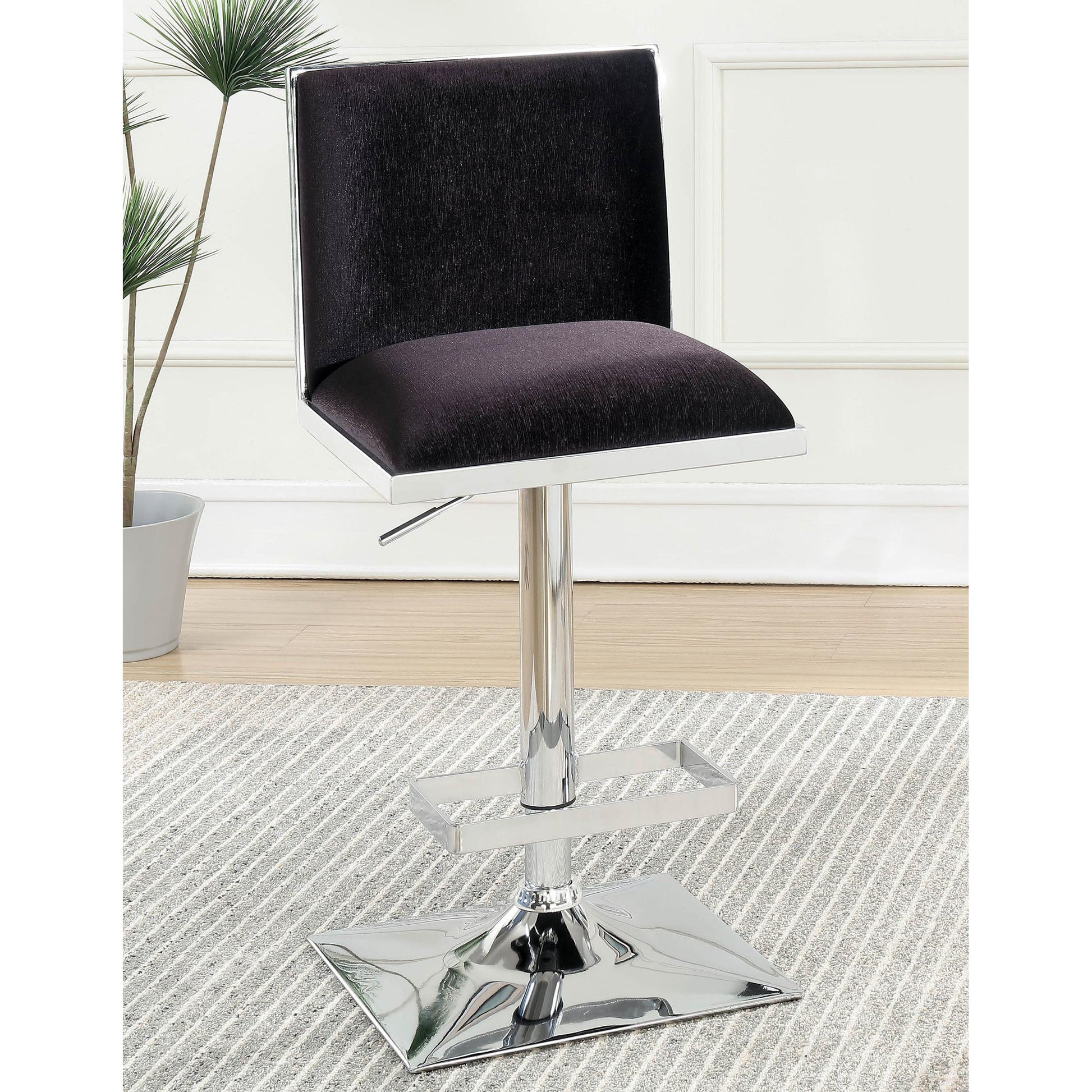  Furniture of America Orjan Adjustable Height Stool CM-BR6462BK IMAGE 2