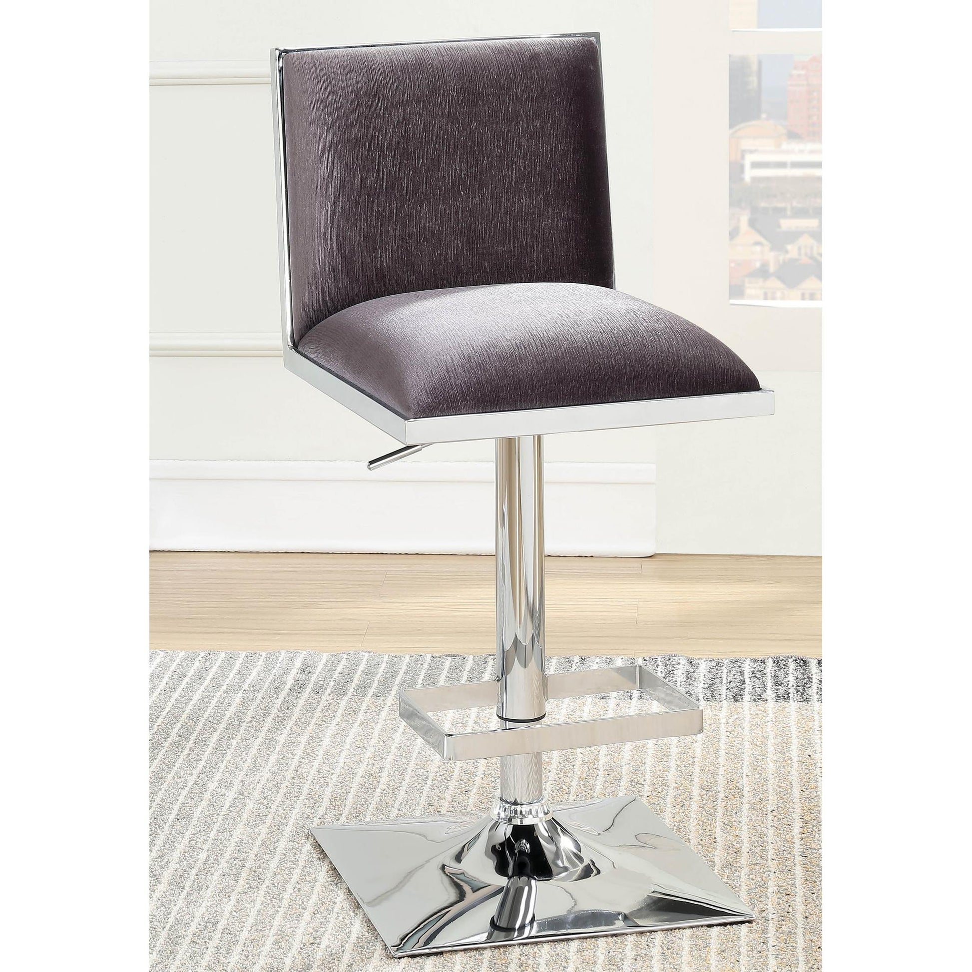  Furniture of America Orjan Adjustable Height Stool CM-BR6462GY IMAGE 2