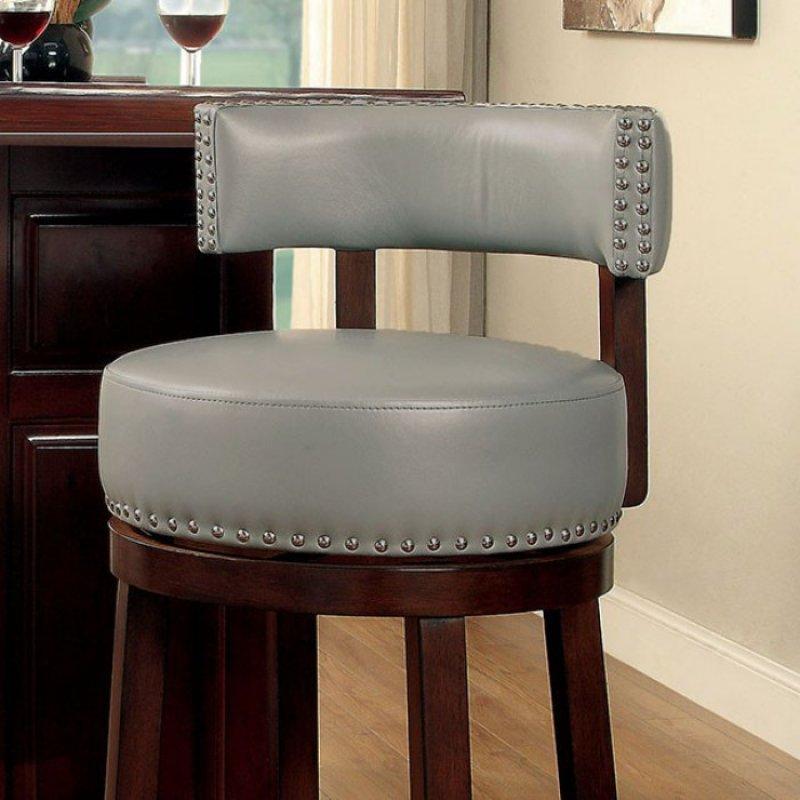  Furniture of America Shirley Pub Height Stool CM-BR6251GY-24-2PK IMAGE 2