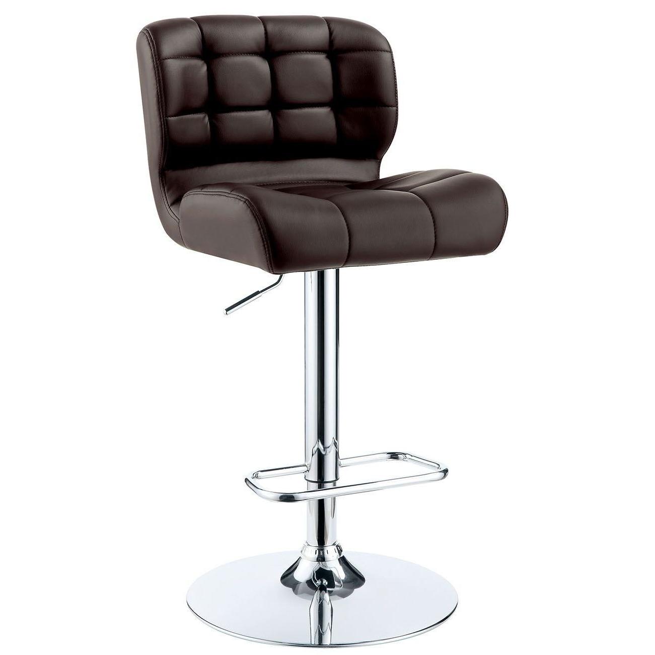  Furniture of America Kori Adjustable Height Stool CM-BR6152BR IMAGE 1