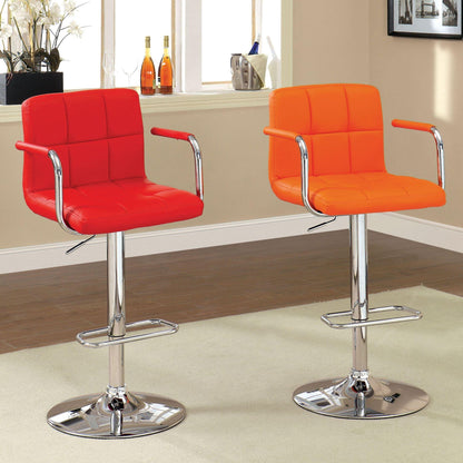 Furniture of America Corfu Adjustable Height Stool CM-BR6917RD IMAGE 2