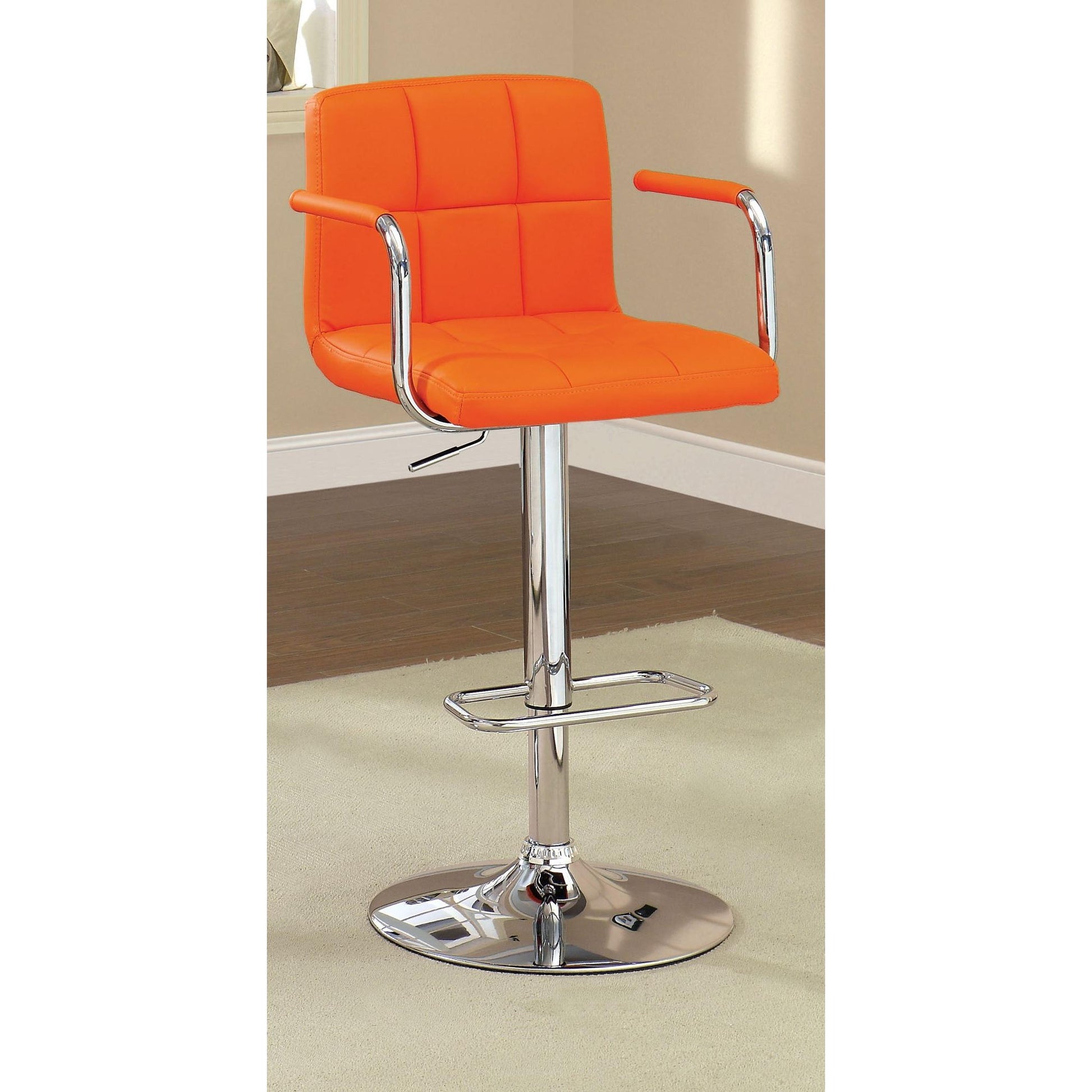  Furniture of America Varvara Adjustable Height Stool CM-BR6917OR IMAGE 1