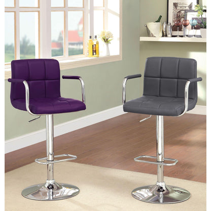  Furniture of America Corfu Adjustable Height Stool CM-BR6917GY IMAGE 2