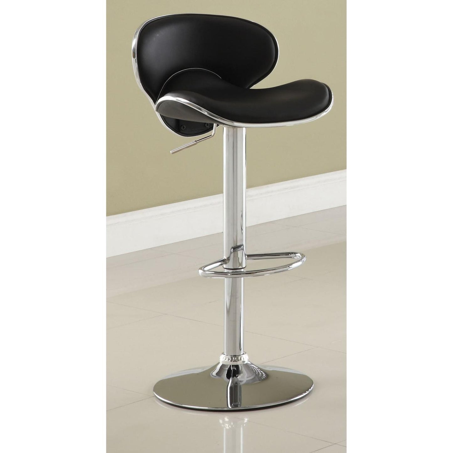  Furniture of America Kossi Adjustable Height Stool CM-BR6907BK IMAGE 1