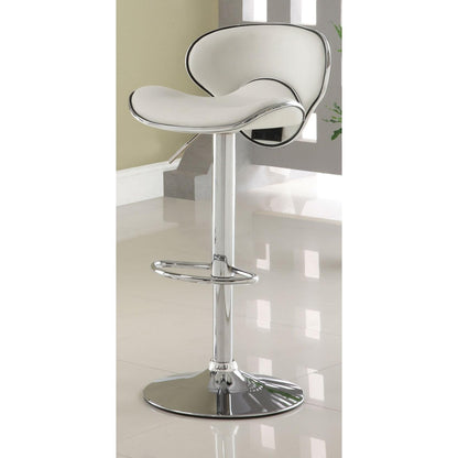  Furniture of America Kossi Adjustable Height Stool CM-BR6907WH IMAGE 1