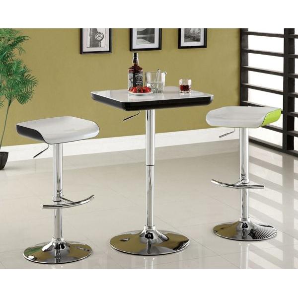  Furniture of America Odeska Adjustable Height Stool CM-BR6903GW-2PK IMAGE 3