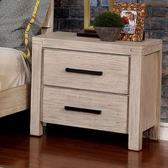  Furniture of America Strasburg 2-Drawer Nightstand CM7382WH-N IMAGE 1