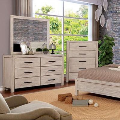  Furniture of America Strasburg 6-Drawer Dresser CM7382WH-D IMAGE 2