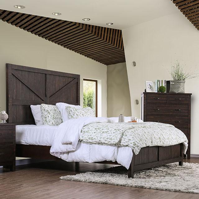  Furniture of America Brenna King Panel Bed CM7435EX-EK-BED IMAGE 1
