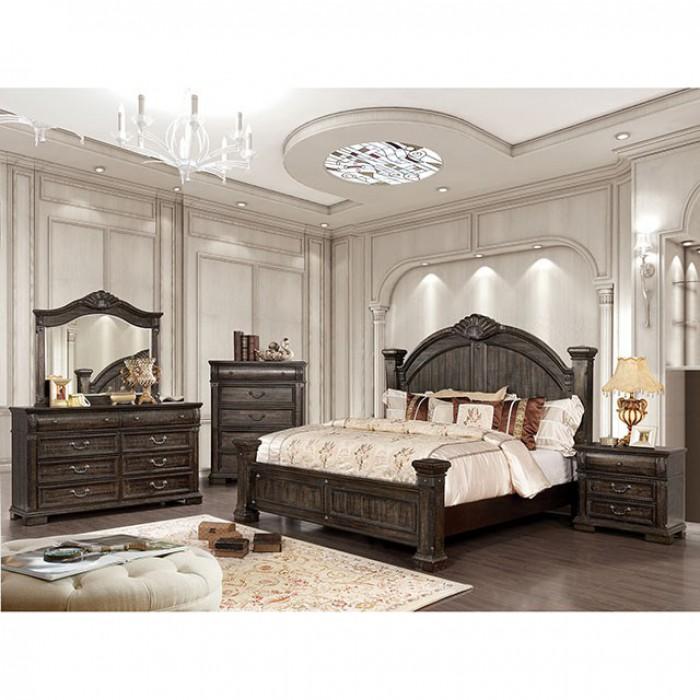  Furniture of America Genevieve King Poster Bed CM7428EK-BED IMAGE 2