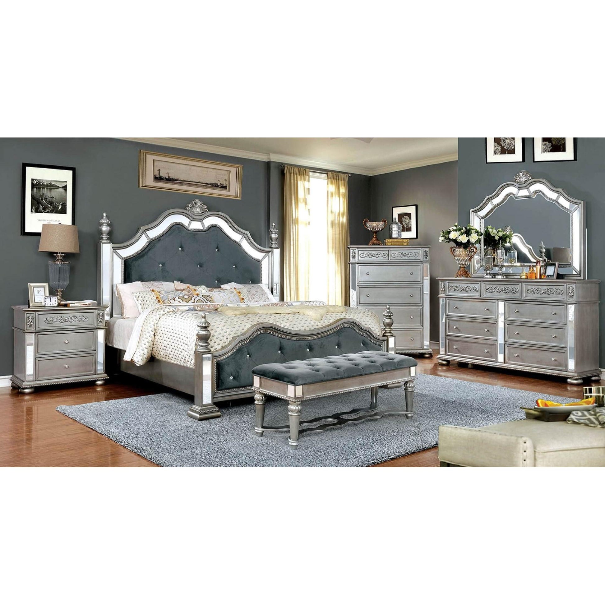  Furniture of America Azha Dresser Mirror CM7194M IMAGE 5