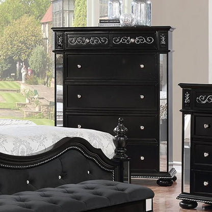  Furniture of America Azha 6-Drawer Chest CM7194BK-C IMAGE 1