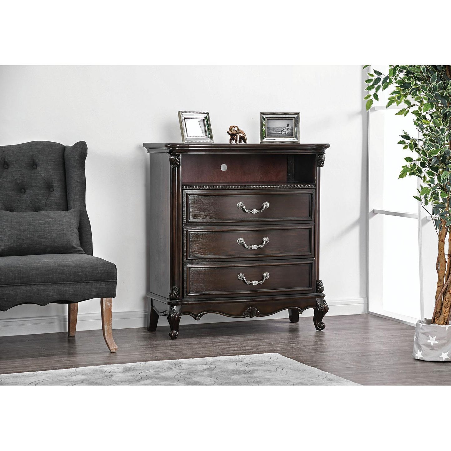  Furniture of America Bethesda 3-Drawer Chest CM7426TV IMAGE 2