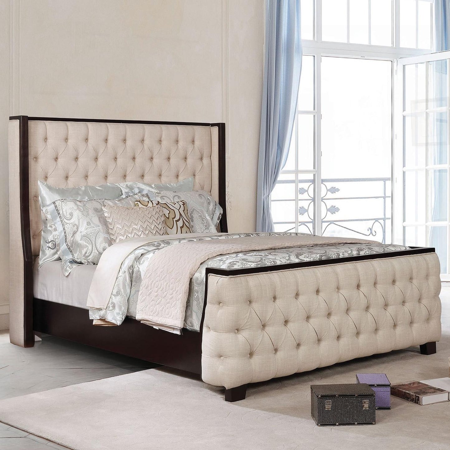  Furniture of America Camille Full Platform Bed CM7566F-BED IMAGE 1