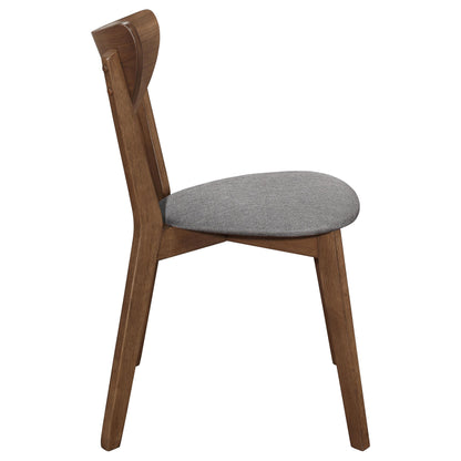 Coaster Furniture Alfredo 108082 Dining Side Chair - Grey and Natural Walnut (Set of 2) IMAGE 7