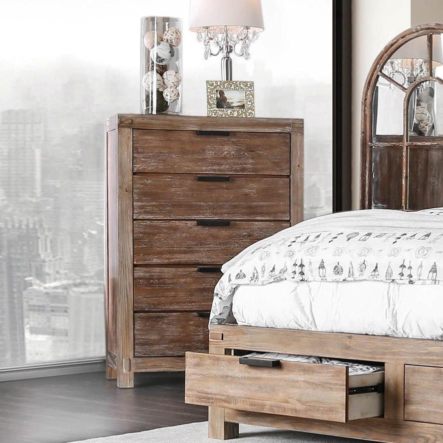  Furniture of America Wynton 5-Drawer Chest CM7360C IMAGE 2