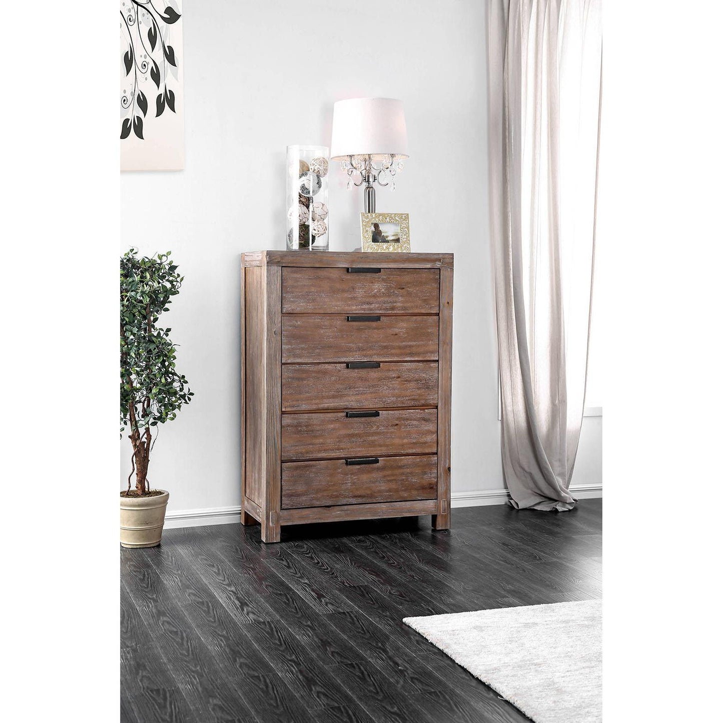  Furniture of America Wynton 5-Drawer Chest CM7360C IMAGE 3