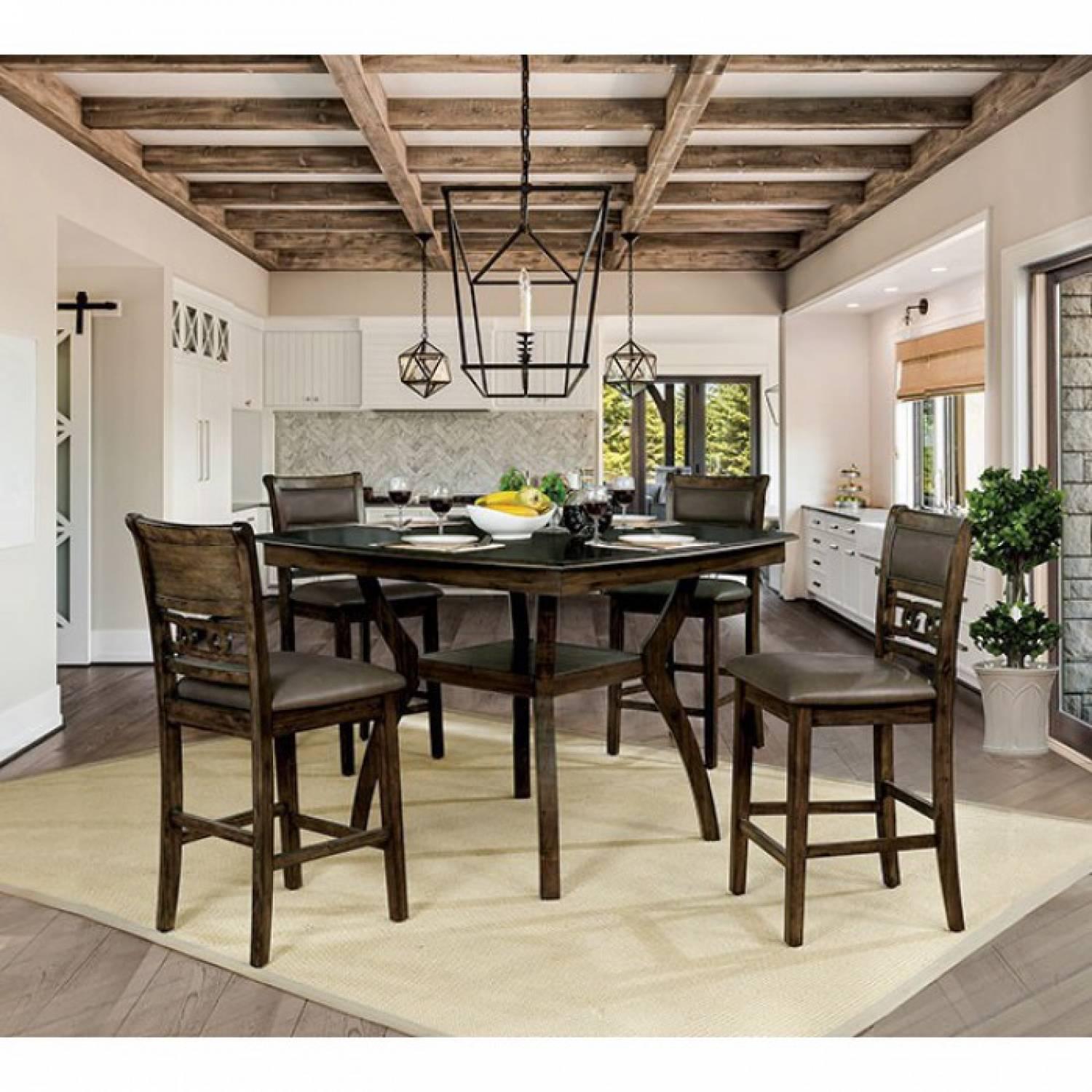  Furniture of America Flick CM3023PT Counter Height Table IMAGE 2