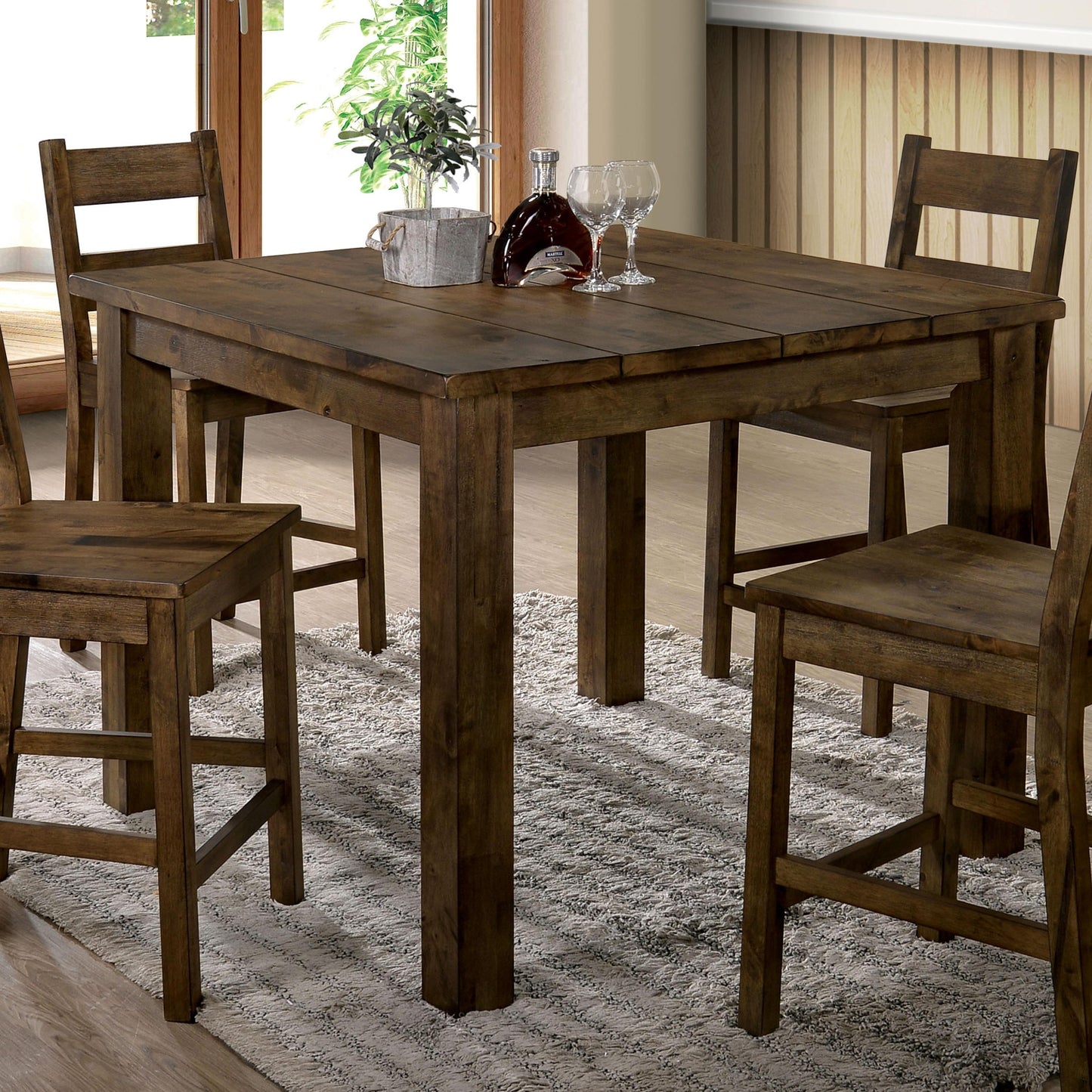  Furniture of America Square Kristen Counter Height Dining Table CM3060PT IMAGE 1