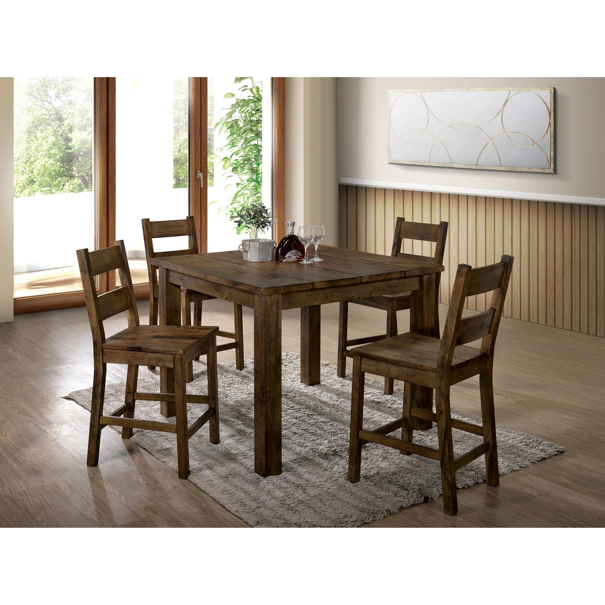  Furniture of America Square Kristen Counter Height Dining Table CM3060PT IMAGE 5