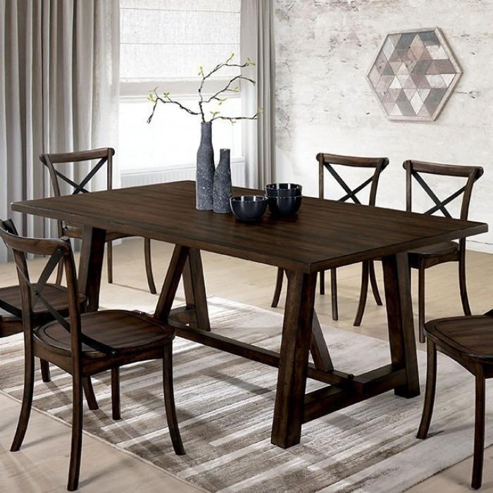  Furniture of America Saige Dining Table with Trestle Base CM3138T IMAGE 1